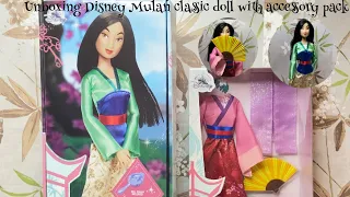 DISNEY MULAN CLASSIC DOLL UNBOXING (WITH ACCESSORY PACK)