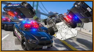 Magic Flip Car Destroys Cops in GTA 5 RP