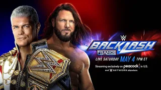 WWE 2K24 Dream Match AJ Styles vs. Cody Rhodes: Backlash 2024, Undisputed WWE Championship Match