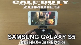 1# Call of Duty : BO3 Zombies on Samsung Galaxy S5 - streaming by Xbox ONE and KinoConsole - AMAZING