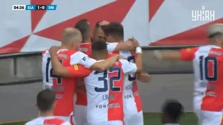 Red Card♦️Slavia Prague Vs SC Dnipro-1 (3-0) All Match Goals-Result & Extended Highlights