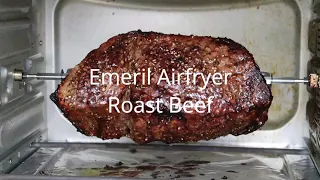 Emeril Airfryer Rotisserie Roast Beef Trial Run That Turned Out Delicious
