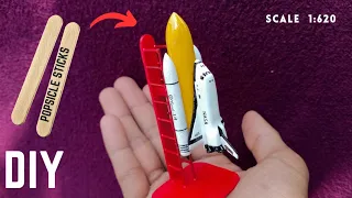 How to make a NASA Space Shuttle out of Ice cream sticks