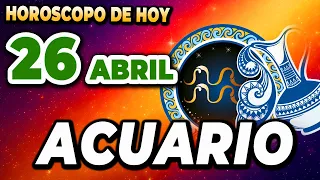 𝐒𝐢𝐠𝐮𝐞 𝐭𝐮𝐬 𝐬𝐮𝐞ñ𝐨𝐬 𝐲 𝐚𝐥𝐜𝐚𝐧𝐳𝐚𝐫á𝐬 𝐥𝐚 𝐩𝐥𝐞𝐧𝐢𝐭𝐮𝐝😎Acuario♒Horoscopo de hoy 26 de Abril 2024🔮Horóscopo de hoy