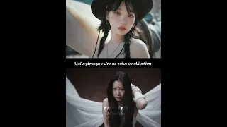 Unforgiven voice combination #shorts#kpop#LESSERAFIM#UNFORGIVEN#HONGEUNCHAE#LEECHAEWON#YUNJIN#SAKURA