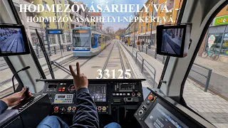 Tramtrain | 33125 | Hódmezővásárhely vá. - Hódmezővásárhelyi-Népkert vá. | Driver's wiew | 406 006