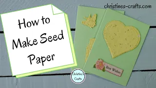 HOW TO MAKE PLANTABLE SEED PAPER - Easy DIY Project using Recycled Paper