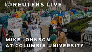 LIVE: US House Speaker holds news conference at Columbia University