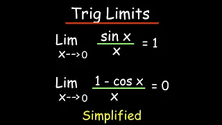 Limits of Trig functions | Calculus 1