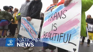People gather in Winnipeg over the weekend to support LGBTQ2S+ community | APTN News
