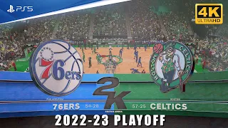 NBA 2K23 [PS5 4K] 2023 Playoff - 76ers vs Celtics - Joel Embiid vs Jayson Tatum - Next Gen Gameplay