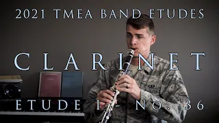 2020-2021 TMEA All-State Etudes - Clarinet - Etude I - No. 36