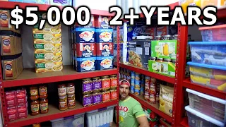 $5,000 Food Storage 2 Years Supply PREPPERS PANTRY Survivalist Drinking Water Freeze Dried Ready EAT