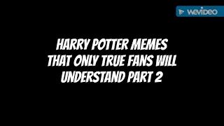 Harry Potter Memes that only true fans will understand part 2