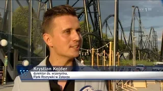 Premiera Mega Coastera HYPERION - Wiadomości TVP 1