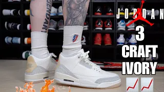 HOW GOOD ARE THE JORDAN 3 CRAFT “IVORY” REALLY? DETAILED REVIEW AND ON FEET!
