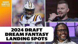 Wishcasting dream fantasy landing spots in the 2024 NFL draft | Yahoo Fantasy Football Show