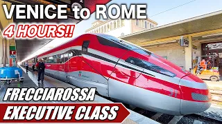 🇮🇹Riding the Most Luxurious Italian Bullet Train from Venice to Rome |Frecciarossa Executive Class