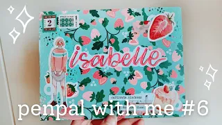 penpal with me | strawberry theme | flip book