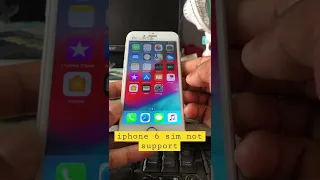 iphone 6 sim not support how to fix it ? #iphone #carrierlock #newtrickyt