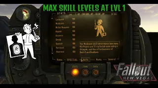 How to Get Max Skill Levels in Fallout New Vegas From LVL 1