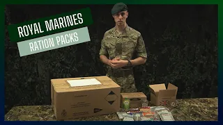 Royal Marines Reserves: ration pack demonstration