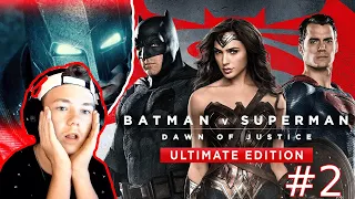 THIS IS INSANE!!! - Batman v Superman: Dawn of Justice: Ultimate Edition - REACTION!! - Part 2
