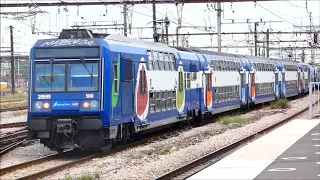 [RER D] Passage de multiples Z20500 IDFM en gare de Juvisy dont la rame Hybride et les 2 UM !