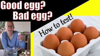 Egg Float Test - Testing if Eggs are ok to eat / is my egg fresh ?