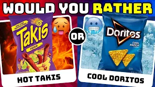 Would You Rather...? HOT or COLD Food Edition 🔥❄️ GlamQuiz