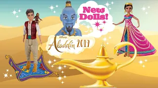 2019 Aladdin Movie Toys ! New Aladdin Live Action Movie Aladdin Dolls ! Jasmine ~  Aladdin ~ Genie !