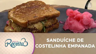 Aprenda a fazer um delicioso lanche de costelinha empanada