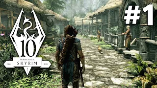 SKYRIM ANNIVERSARY EDITION Gameplay Walkthrough Part 1 - INTRO (Xbox Series X)