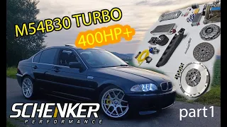 VLOG #30 BMW E46 330ia - TURBO BUILD 400HP + PART 1