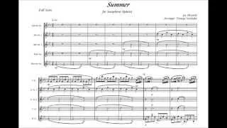 「SUMMER」 for Saxophone Quintet