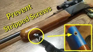 Installing a Rifle Sling: How to Prevent Stripped Screw in a Wood Gun Stock