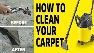 How to Deep Clean Rug & Carpet Stains with Kärcher Spray Extractors
