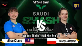 Alice Chang (MAS) Vs Katarzyna Wegrzyn (POL) | Saudi Smash 2024 | Women's Singles Qualifying Round 2