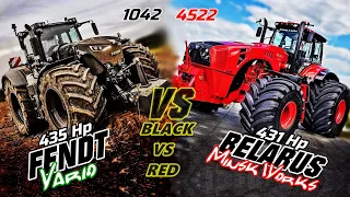 FENDT 1042 Vario VS BELARUS 4522 - Which is better & stronger on 430+ Hp? [Comparison on ALL levels]