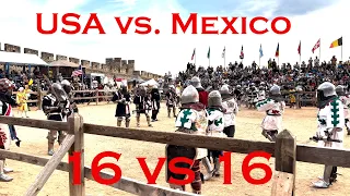 USA vs. Mexico, 16 vs. 16, Buhurt Fight (IMCF World Championships 2023)
