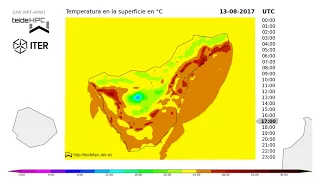 Tenerife Temperature forecast: 2017-08-13