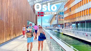 Oslo, Norway 🇳🇴- Summer Walk 2022 - 4K/60fps HDR - Walking Tour