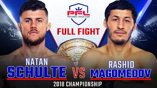 Full Fight | Natan Schulte vs Rashid Magomedov (Lightweight Title Bout) | 2018 PFL Championship