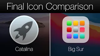 macOS 11 Big Sur vs Catalina Icons - Final Version