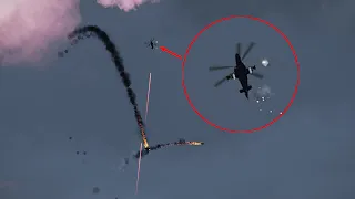 Russian KA-52 Attack Helicopter Destroyed by Fire in Action | ARMA 3: Military Simulator