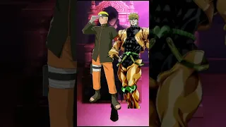 Naruto VS jojo and jojo boss#naruto#jjba#anime Cap or fax