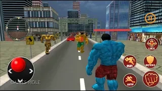 ► Incredible Green Hulk vs Robot Battle - Green Hulk vs yellow Hulk