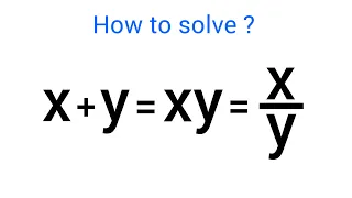 A Nice Maths Problem | X = ? & Y = ?