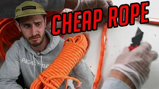 I bought a BUDGET Climbing Rope so You Dont Have To!