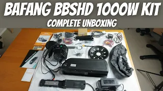 Bafang BBSHD 1000w Mid Drive Kit 48v Ebike Motor Conversion Unboxing Complete Contents BBS03